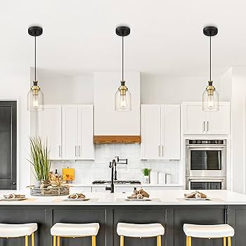 Zeyu Modern Hanging Pendant Lights 2 Pack, Kitchen Pendant